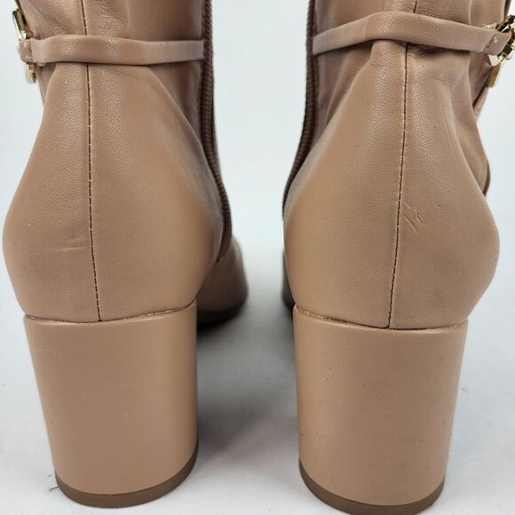 Naturalizer Waylon Knee High Boots Tan Beige Manmade Tall Dress Boot Size 7.5M - Picture 9 of 16